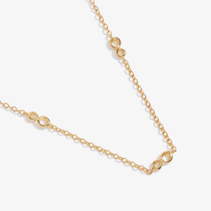 Joma Jewellery Mini Charms Infinity Gold Plated Necklace