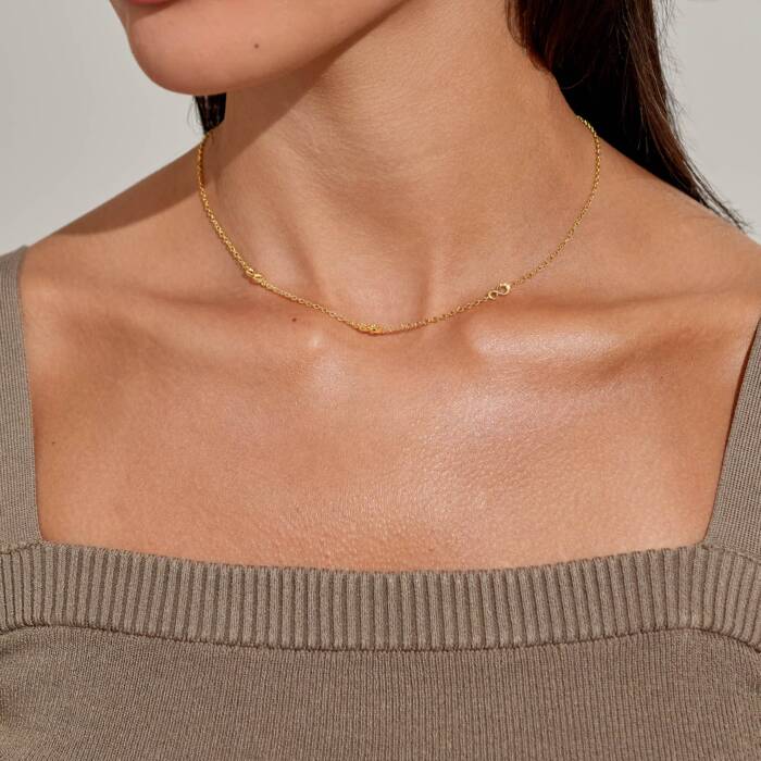 Joma Jewellery Mini Charms Infinity Gold Plated Necklace