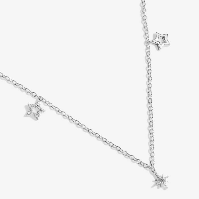 Joma Jewellery Mini Charms Stars Silver Plated Necklace