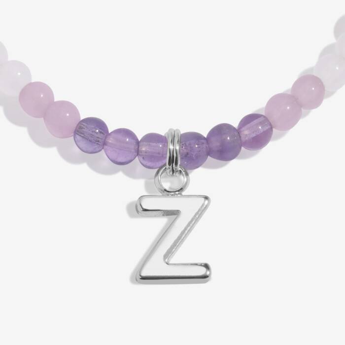 Joma Jewellery My Alphabet Z Pink, Lilac & Silver Plated Children's Bracelet