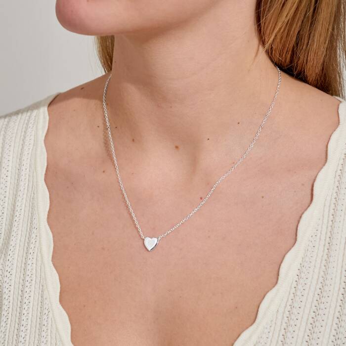 Joma Jewellery Necklace Christmas Cracker With Love Silver Plated Necklace