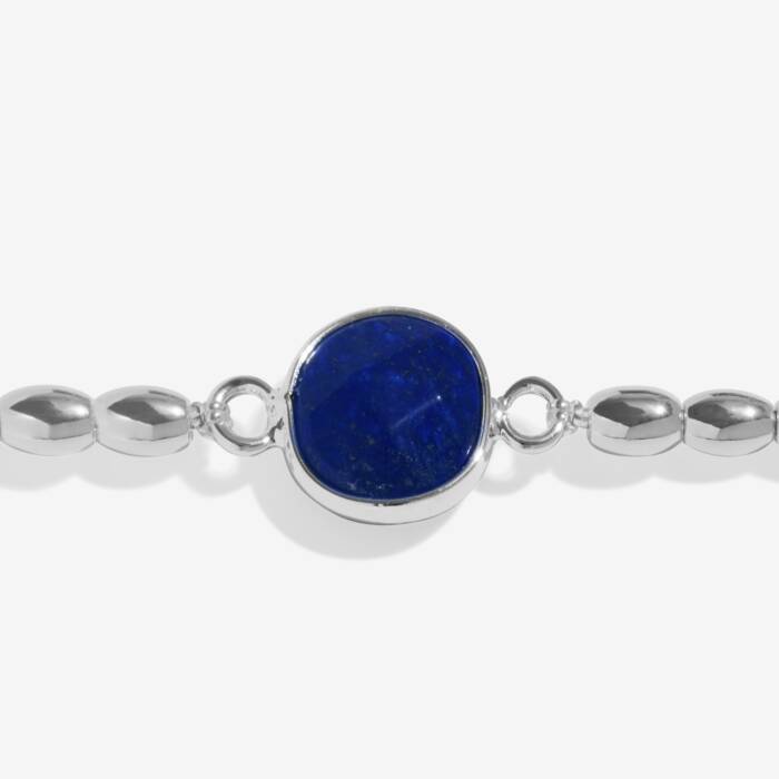 Joma Jewellery Serenity Stones Lapis Lazuli Silver Plated Bracelet