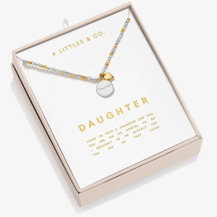 Joma Jewellery So Loved Daughter Silver & Gold Plated Necklace