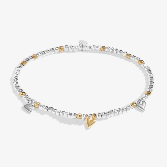 Joma Jewellery Sparkle Confetti A Little Love And Wishes Silver & Gold Plated Bracelet