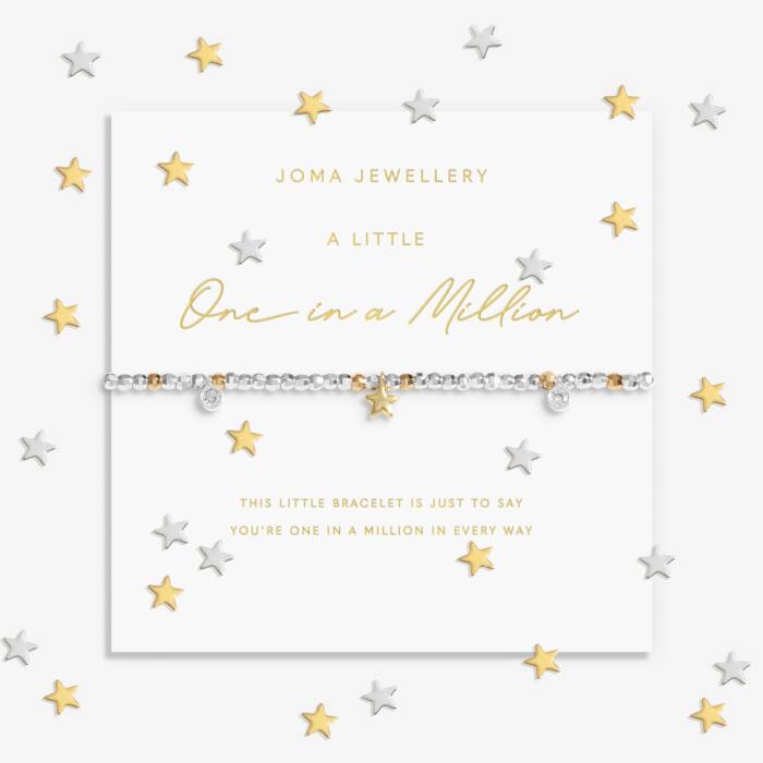 Joma Jewellery Sparkle Confetti A Little One In A Million Silver & Gold Plated Bracelet
