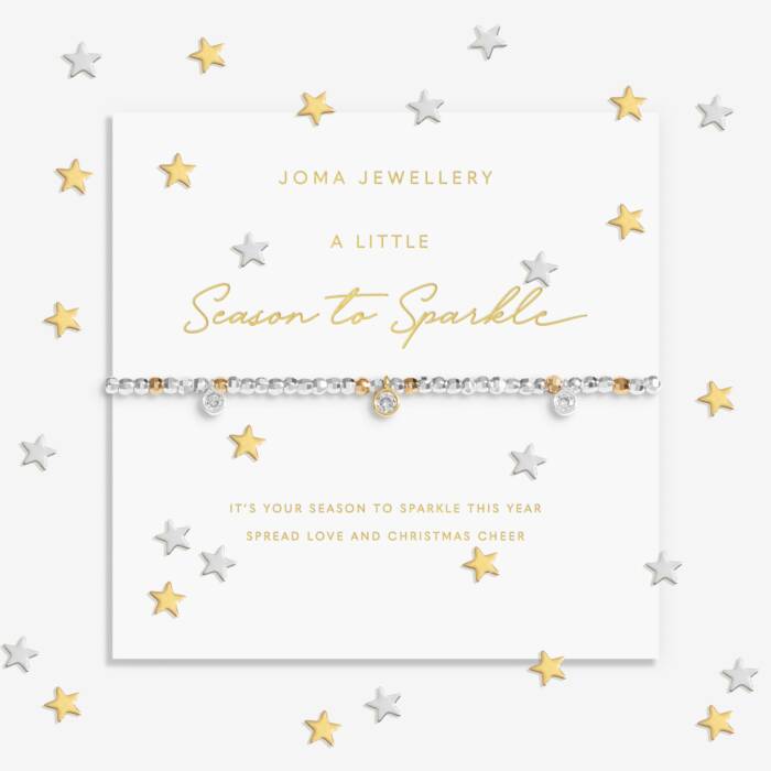 Joma Jewellery Sparkle Confetti A Little Season To Sparkle Silver & Gold Plated Bracelet