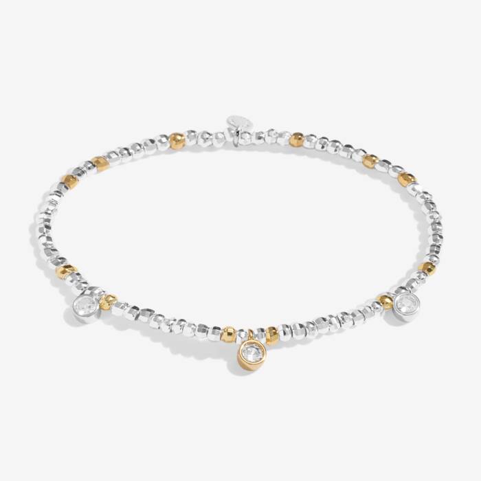 Joma Jewellery Sparkle Confetti A Little Season To Sparkle Silver & Gold Plated Bracelet