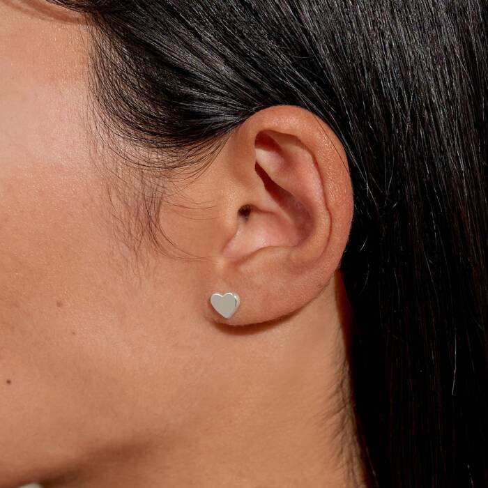 Joma Jewellery Style Stories Hearts Silver Plated Earrings