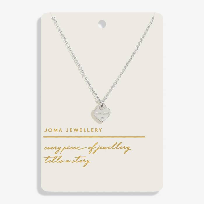 Joma Jewellery Style Stories With Love Silver Plated Necklace