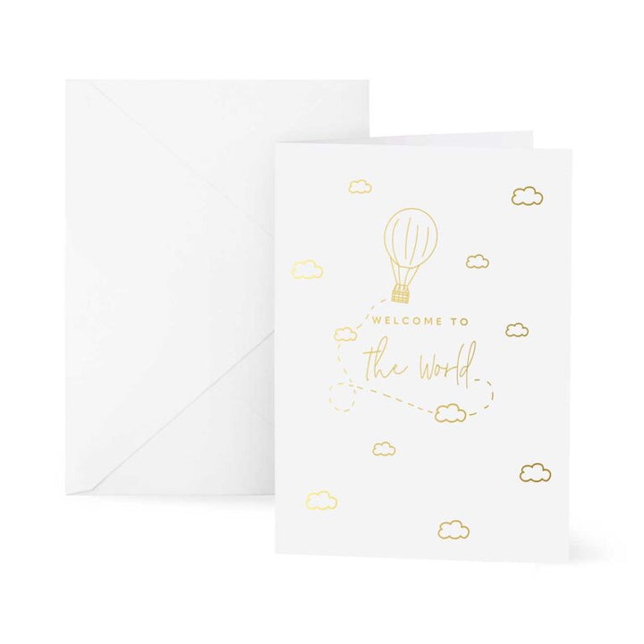 Katie Loxton Baby Greetings Card Welcome To The World A6