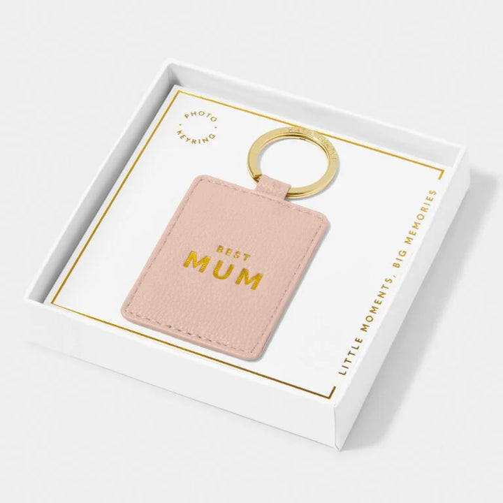 Katie Loxton Beautifully Boxed Photo Keyring Best Mum Dusty Pink