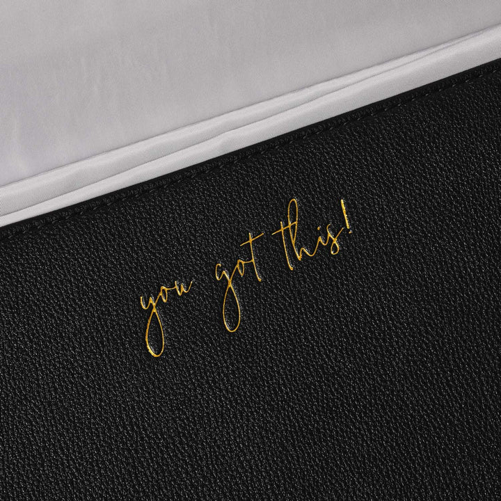 Katie Loxton Black Baby Fold-Out Changing Organiser You Got This