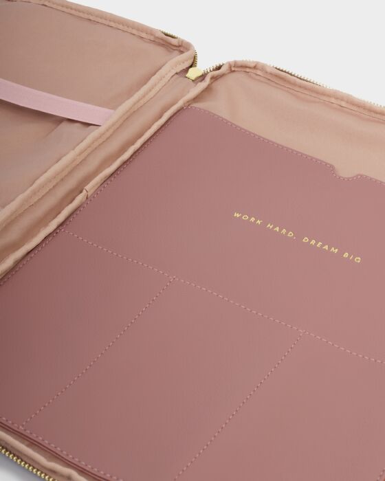 Katie Loxton Folio Laptop Case Deep Rose