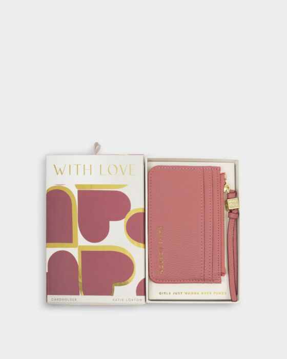 Katie Loxton Gift Boxed Coin & Cardholder Raspberry Pink