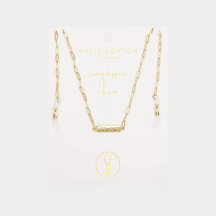 Katie Loxton Glass Chain Oval Link Gold