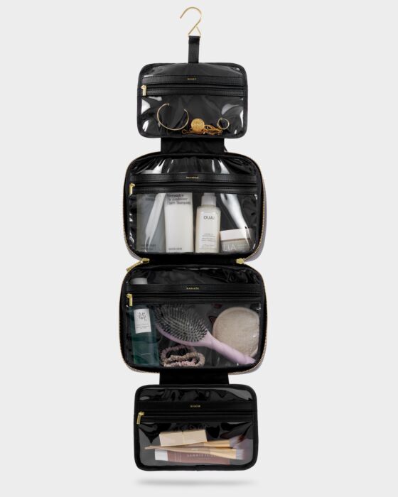 Katie Loxton Hanging Wash Bag Reset Refresh Radiate Renew Black