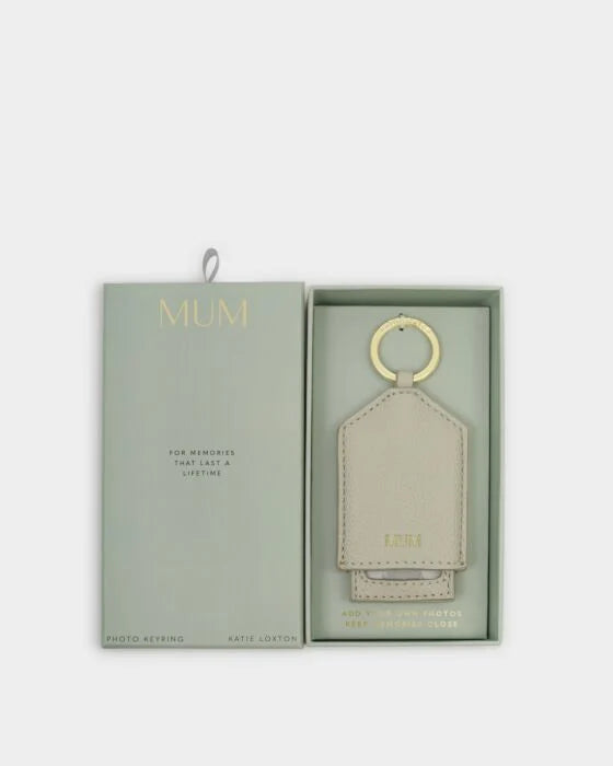 Katie Loxton Hidden Photo Keyring Mum Green Mist