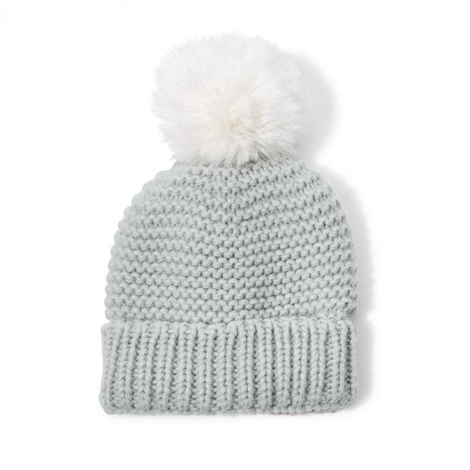 Katie Loxton Knitted Baby Hat Cool Grey