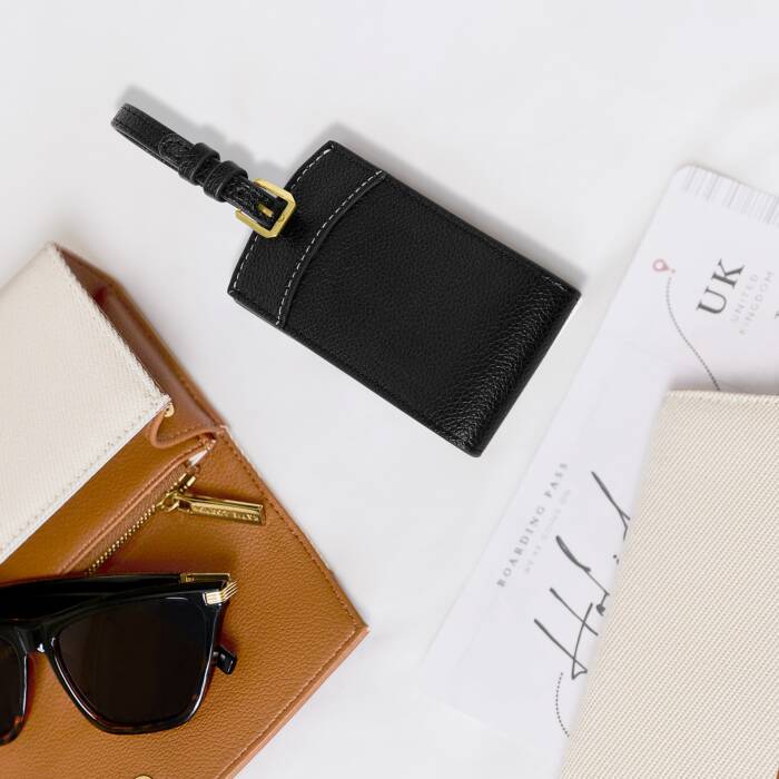 Katie Loxton Luggage Tag Black