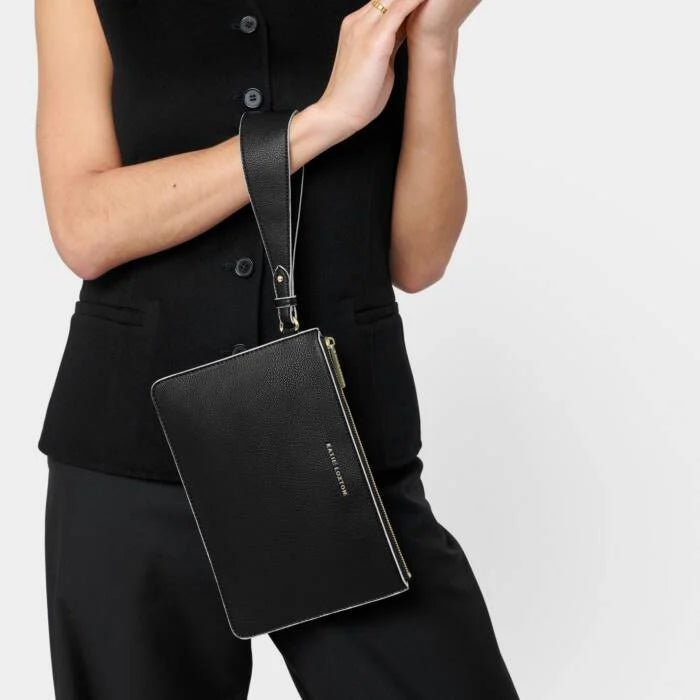 Katie Loxton Marni Wristlet Pouch Black