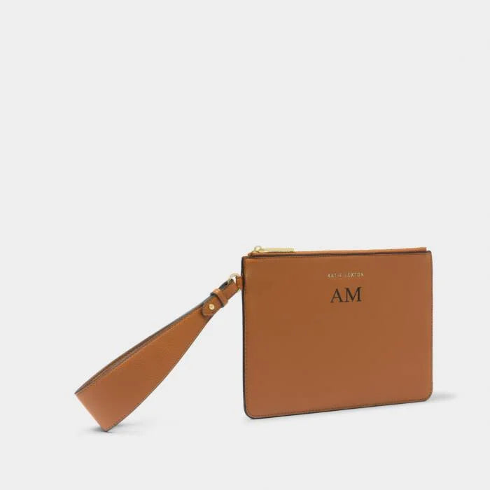 Katie Loxton Marni Wristlet Pouch Cognac