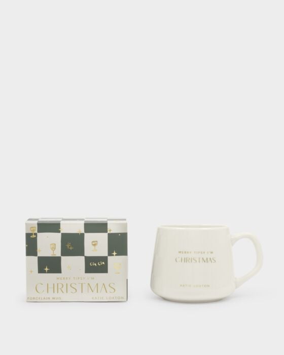 Katie Loxton Porcelain Mug Merry Tipsy I'm Christmas