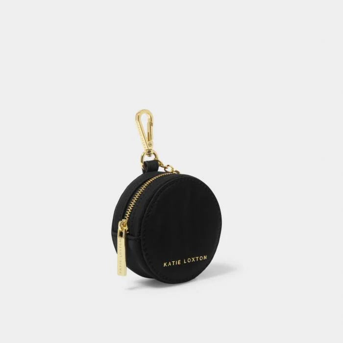 Katie Loxton Nylon-Luxe Clip On Purse in Black