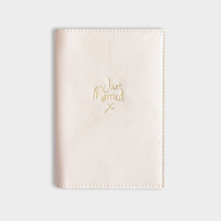 Katie Loxton Passport Cover Just Married Pearly White