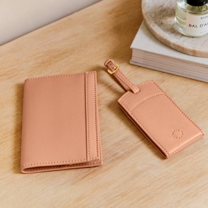 Katie Loxton Passport Cover Peony Blush
