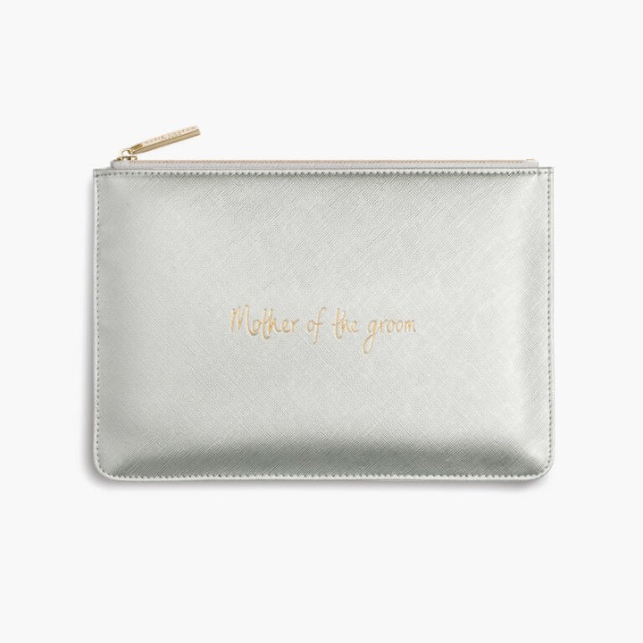 Katie Loxton Perfect Pouch Mother Of The Groom Metallic Silver