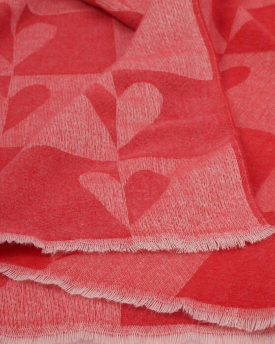 Katie Loxton Printed Blanket Scarf Heart