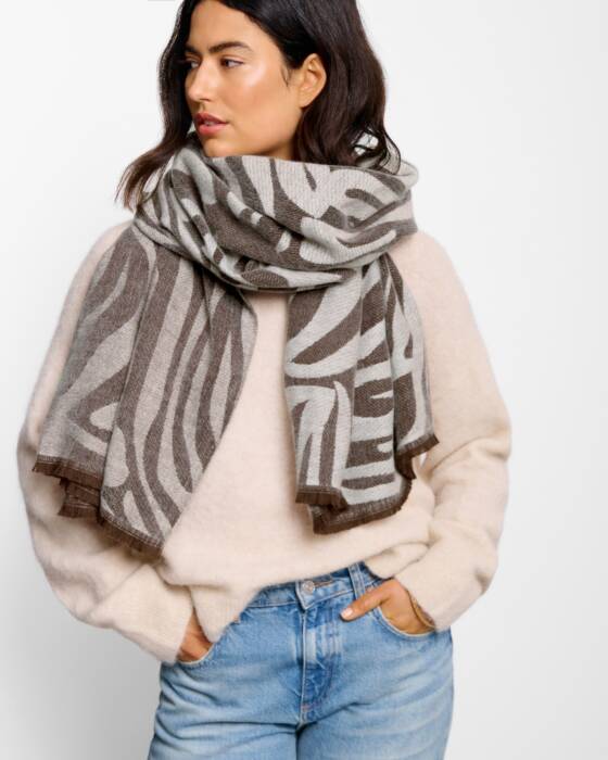 Katie Loxton Printed Blanket Scarf Zebra