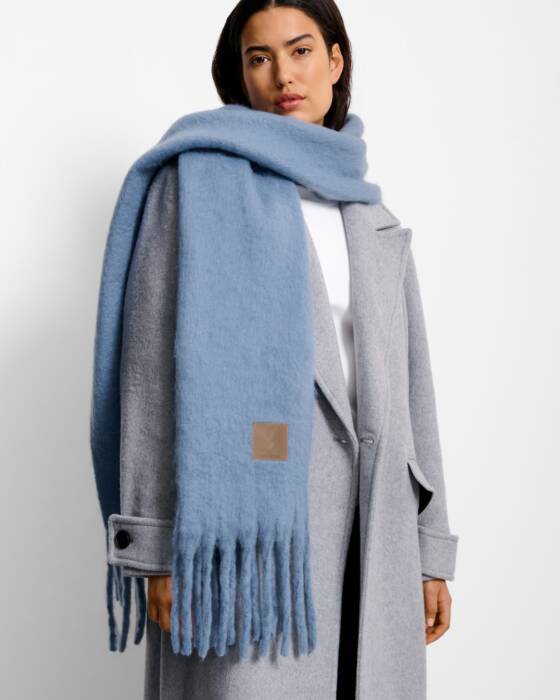 Katie Loxton Recycled Tassel Scarf Blue
