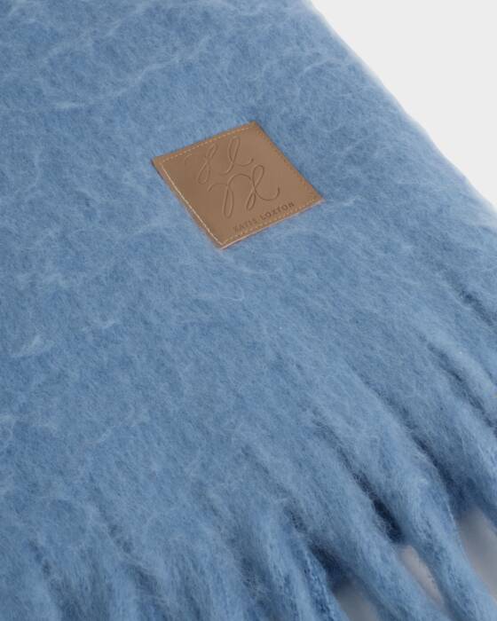 Katie Loxton Recycled Tassel Scarf Blue