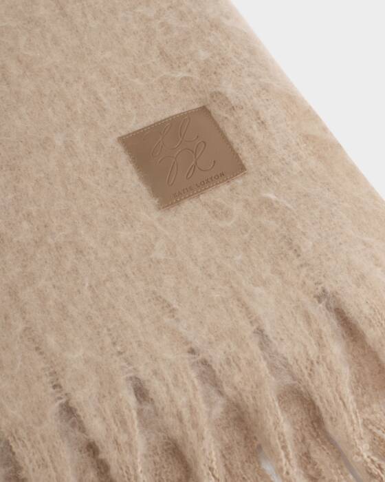 Katie Loxton Recycled Tassel Scarf Blush Taupe