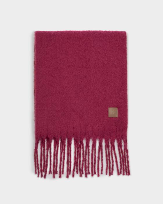 Katie Loxton Recycled Tassel Scarf Garnet Red