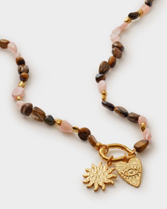 Katie Loxton Sunset Solesi Necklace Gold Coated