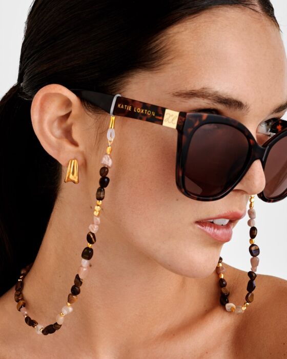 Katie Loxton Sunset Solesi Sunglasses Chain Gold Coated