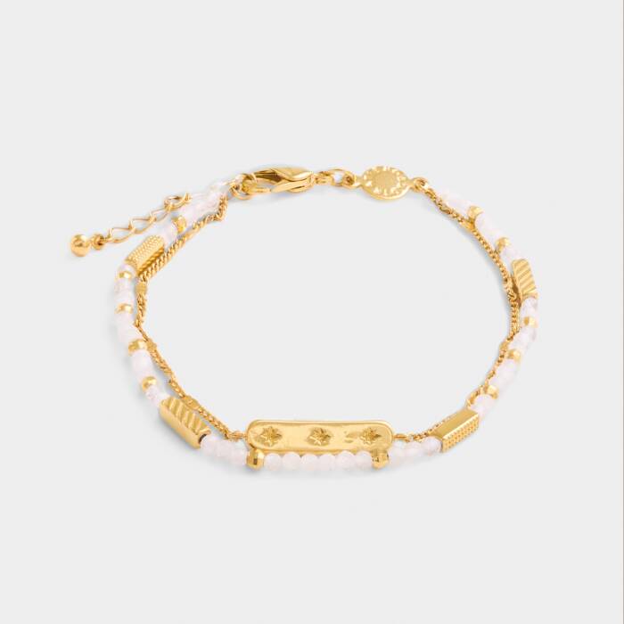 Katie Loxton Waterproof Birthstone Bracelet April Rock Crystal 18cm