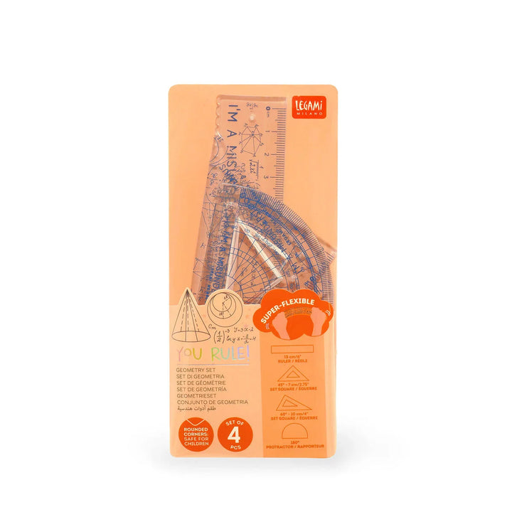 Legami Geometry Set You Rule Genius Orange