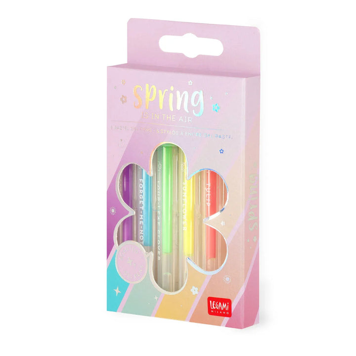 Legami Set Of 6 Pastel Gel Pens Spring