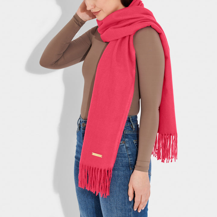 Katie Loxton Blanket Scarf Fuchsia