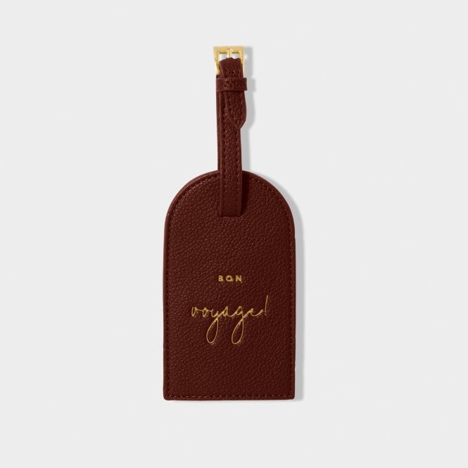 Katie Loxton Luggage Tag Bon Voyage! Cacao