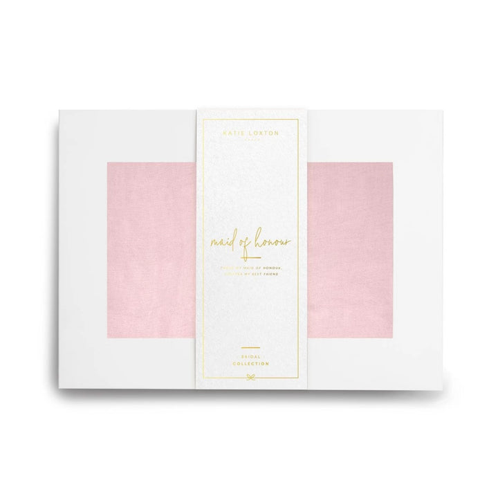 Katie Loxton Wrapped Up In Love Boxed Silky Bridal Scarf Maid Of Honour Pale Pink